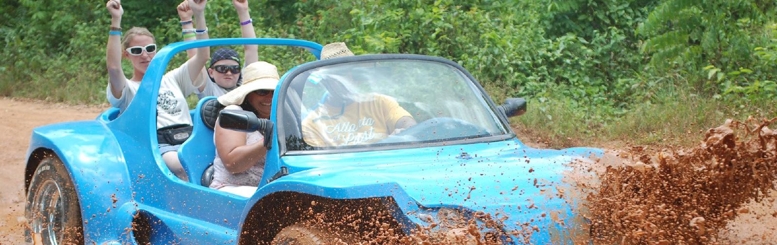 Muddy buggy tour.